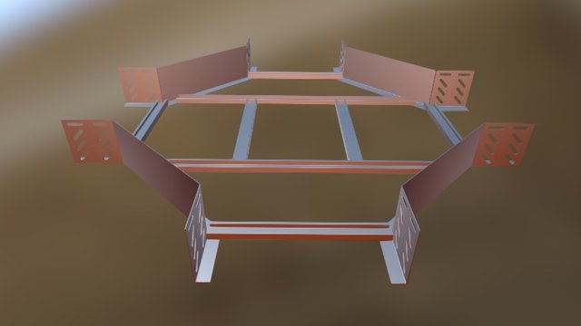 Horizontal X Module 3D Model