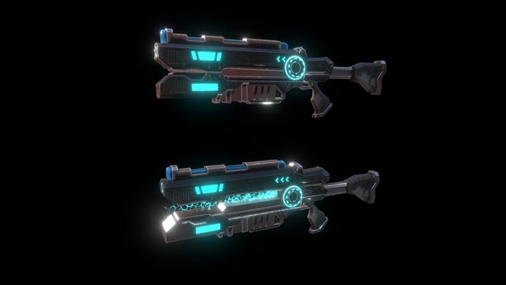 Laser Gun 3D Model