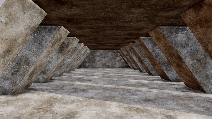 Brutalist interior [PBR] – Modèle 3D gratuit STL