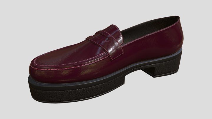 Loafers Shoes 3D Model