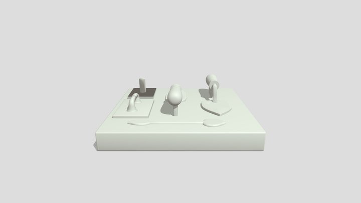 Scottish Vernacular - Finishing Tool Card 3D Model
