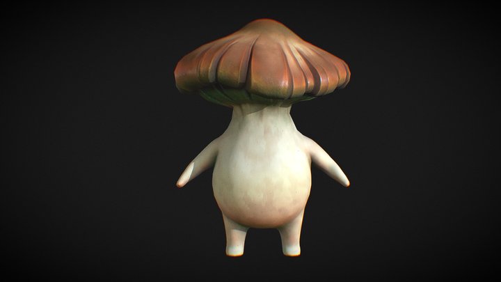 Mushroom Creature 3D Model