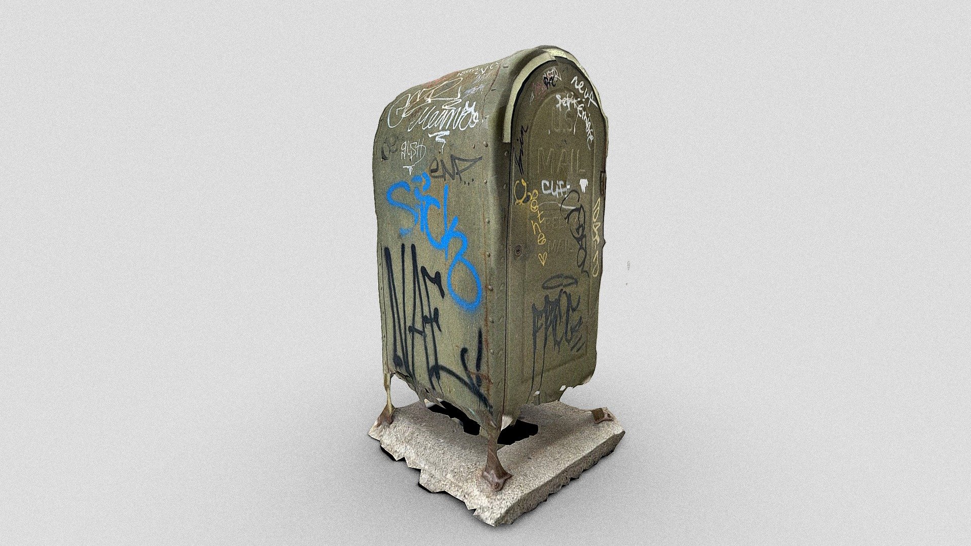 Day 26 U.S. Mailbox, Downtown Ann Arbor, MI Download Free 3D model