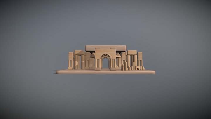 Unit Blocks Advanced Scene 3D Model