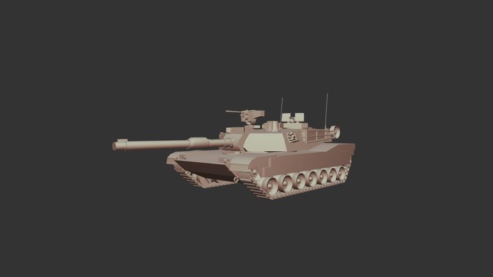 M1A2 Abrams MBT 3D Model