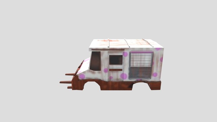Twisted Metal Ice Cream Truck 3D Model