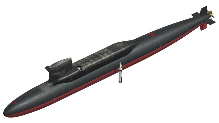 SSBN 598 George Washington 3D Model