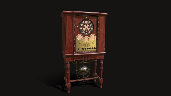 Steampunk_Radio 3D Model