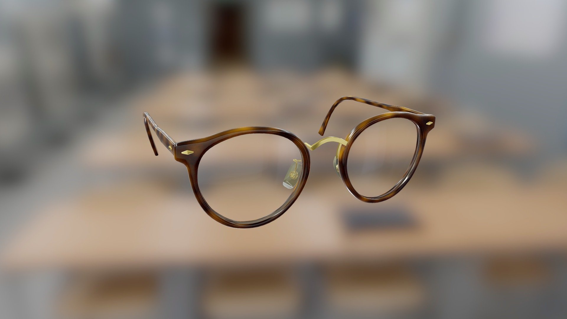 Generic Boston Style Glasses (Brown)