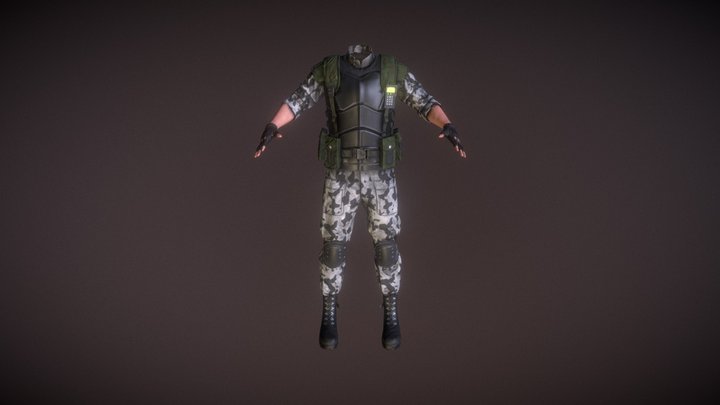 HECU for project Borealis: The Last Man Standing 3D Model