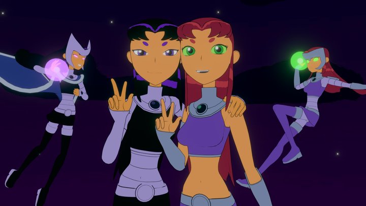 Teen Titans - Sisters 3D Model