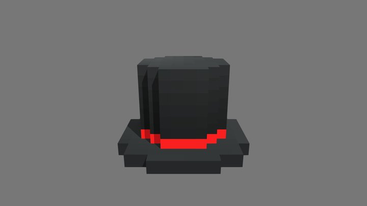 Voxel top hat 3D Model