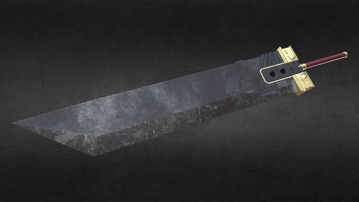Buster Sword - Crisis Core Edition - 3D Model