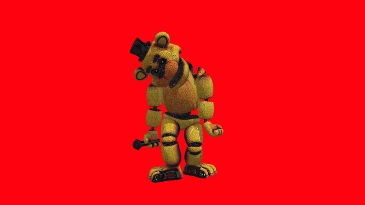 Fnaf AR Golden Freddy 3D Model