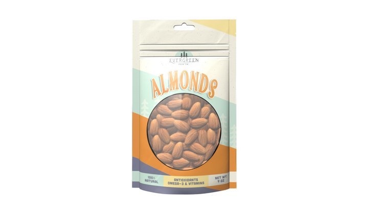 Almonds Snack 3D Model