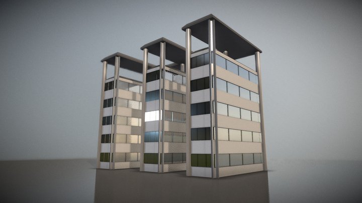 City Building Design E-2 3D Model