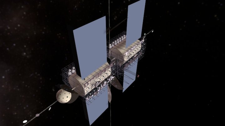 Gagarin Station 3D Model