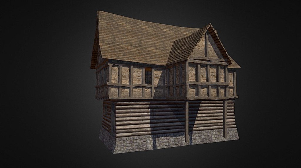 Medieval House Set - 3 - 3D model by gdelforge [eaa12f4] - Sketchfab