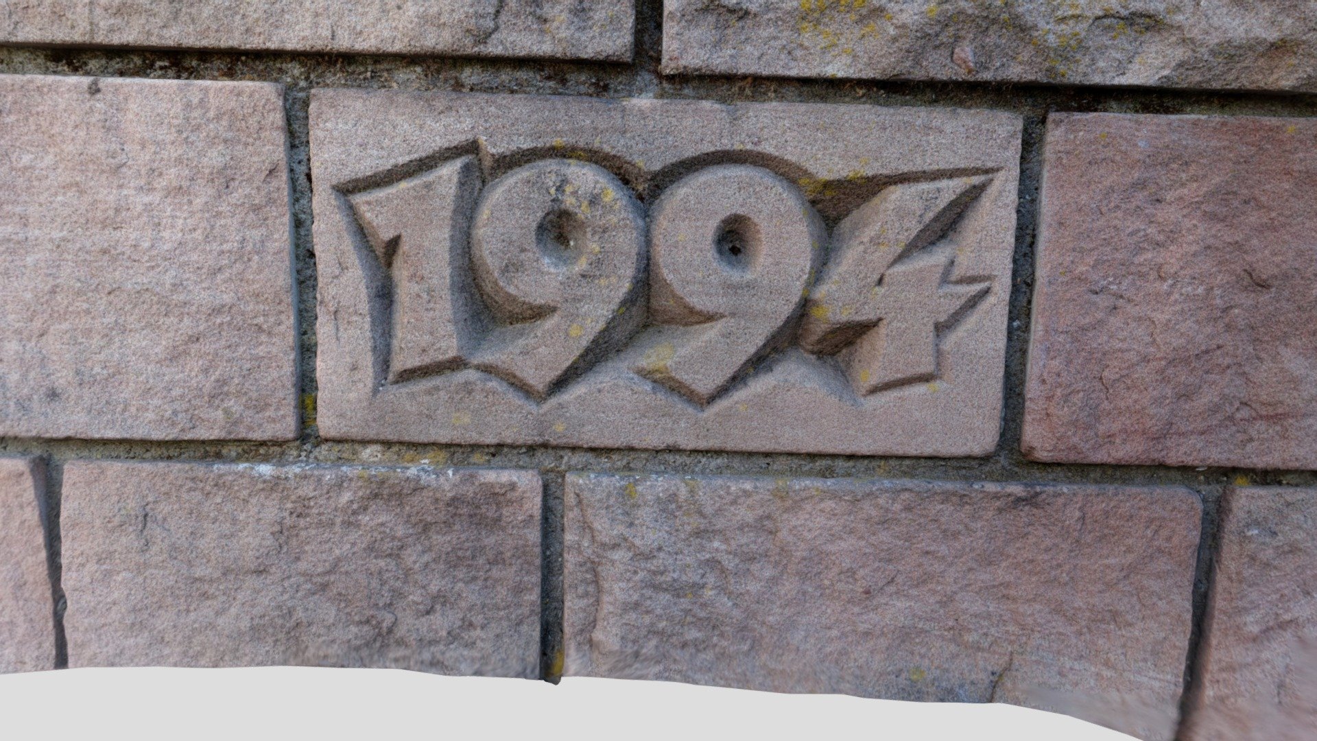 Wall with inscription: 1994 - 3D model by sickn3ss1993 [eaa1447 ...