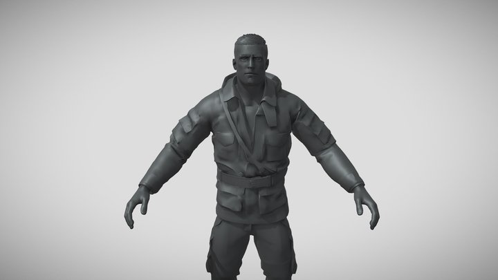 ⭐ Captain Wilkins/Player STL -Wolf. New Colossus