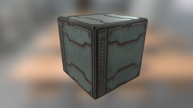 Sci Fi Floor Panel 3D Model