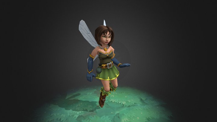 Fairy animated character 3D Model