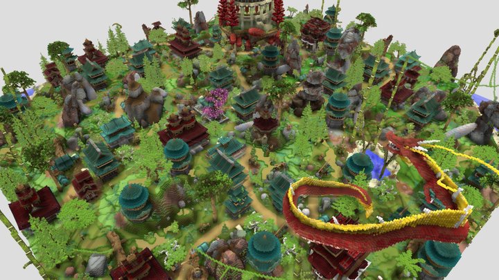 Oriental survival/arena 3D Model