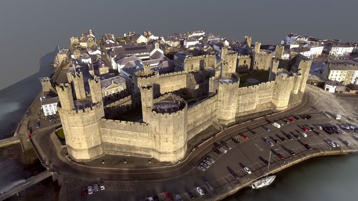 Caernarfon Castle -RAWscan – Kostenloses 3D-Modell STL