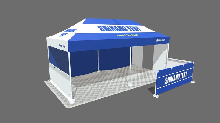 大型テントブース（3×6m） 3D Model
