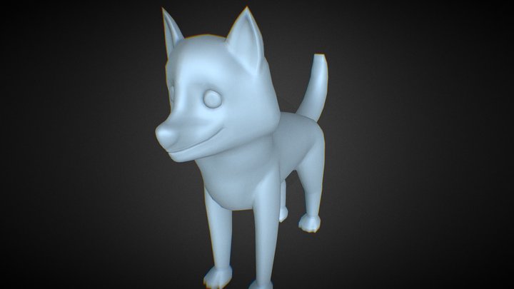 Husky Puppy v2 3D Model