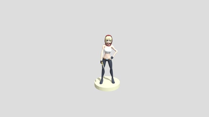 Redhoodie -Posed 3D Model