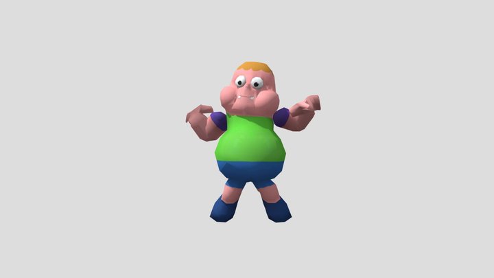 Clarence is doing toothless Dancing 3D Model