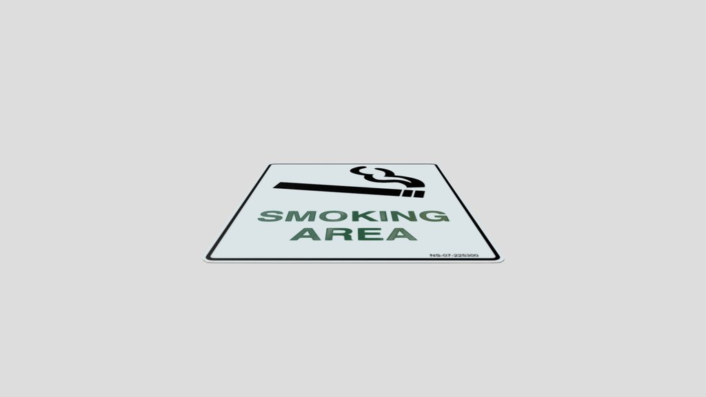 Sign Smoking Area