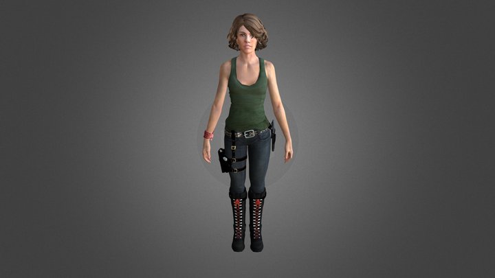TWD Maggie Greene (Season 3) 3D Model