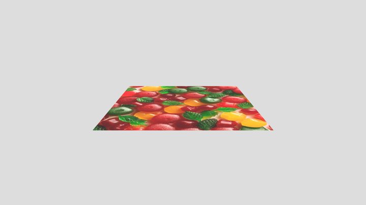 CBD Fruit Gummies 900 Mg Reviews 3D Model