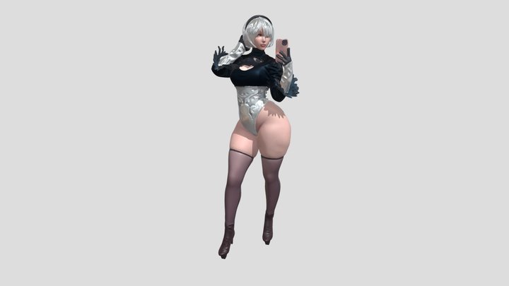 Neon Velvet Mirage 3D Model