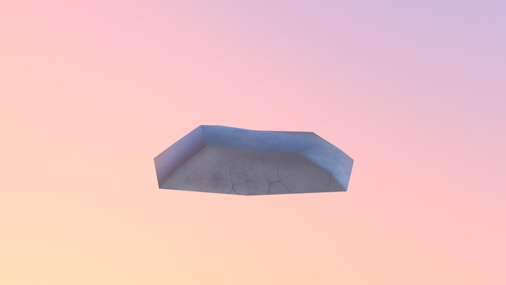 Plane rock 3D Model