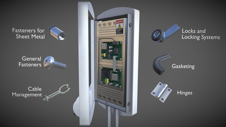 Kiosk Touch Screen 3D Model
