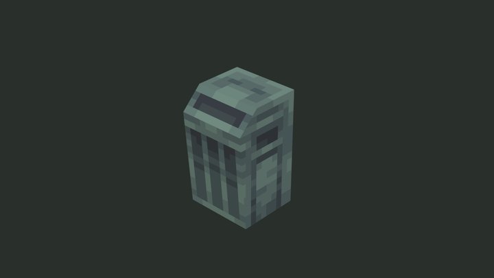Low Poly City Rubbish Bin / Trash Can 3D Model