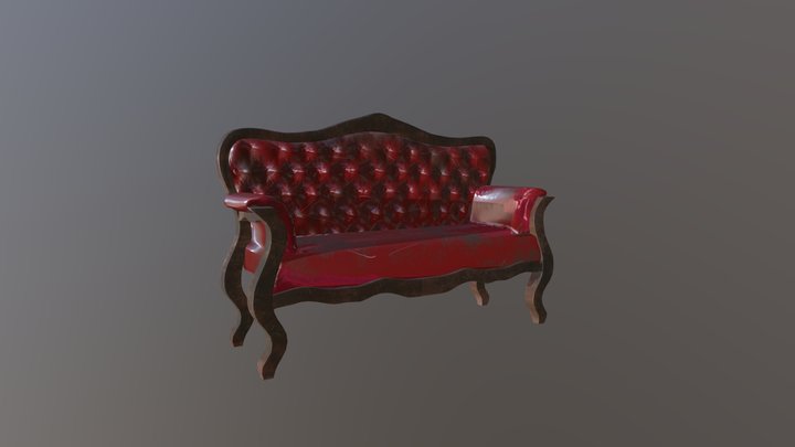 Haunted Mansion - Sofa 3D Model