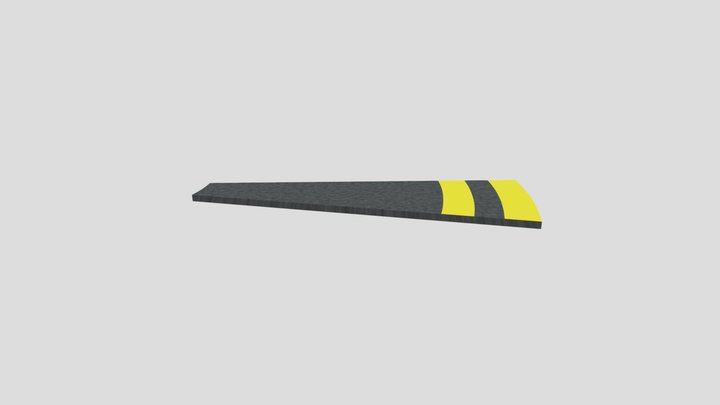 MAG Double Yellow Left One Meter Curve 15 – Modèle 3D gratuit STL