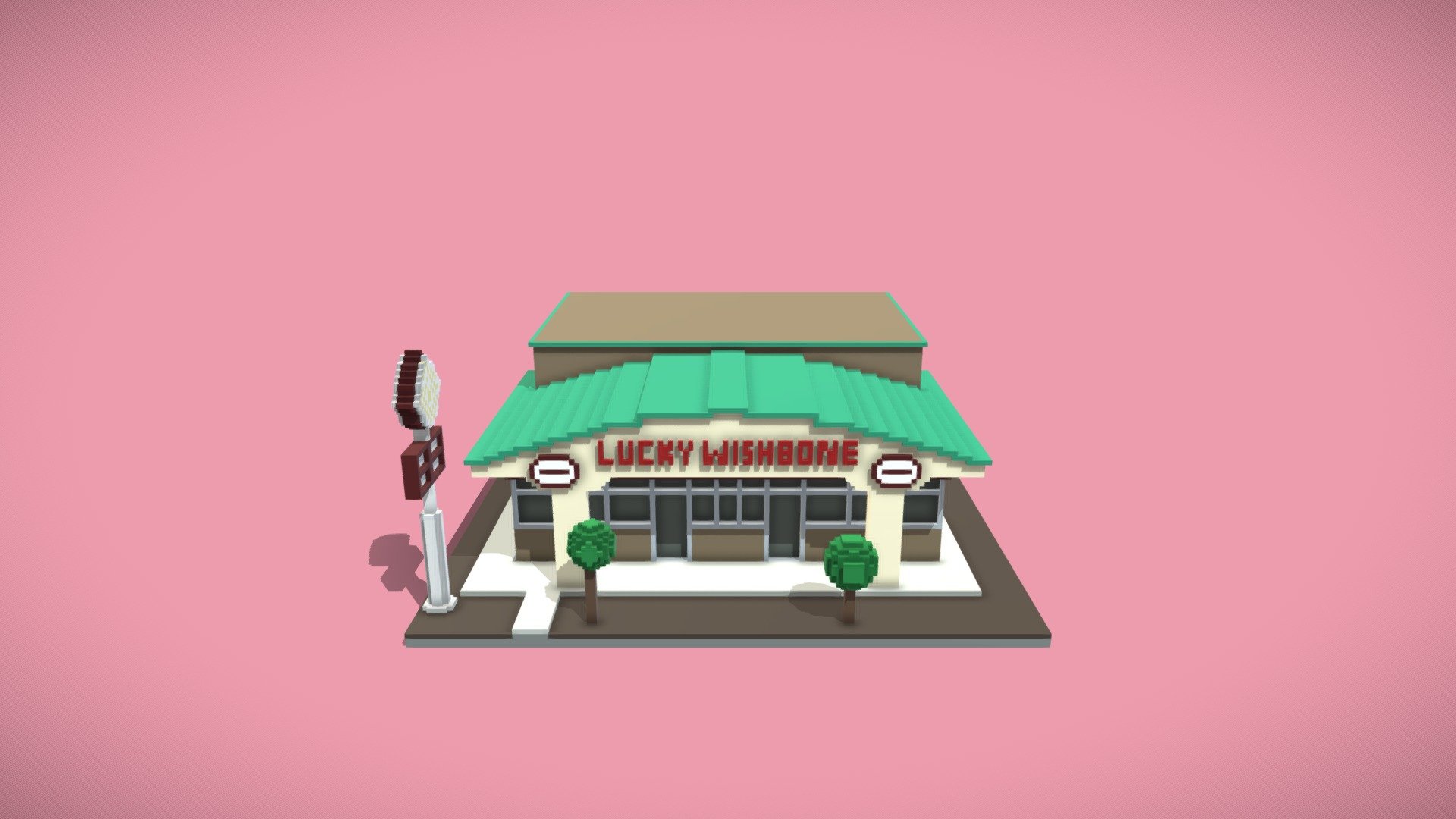 Lucky Wishbone Buy Royalty Free 3D model by hexandhew [eab0320