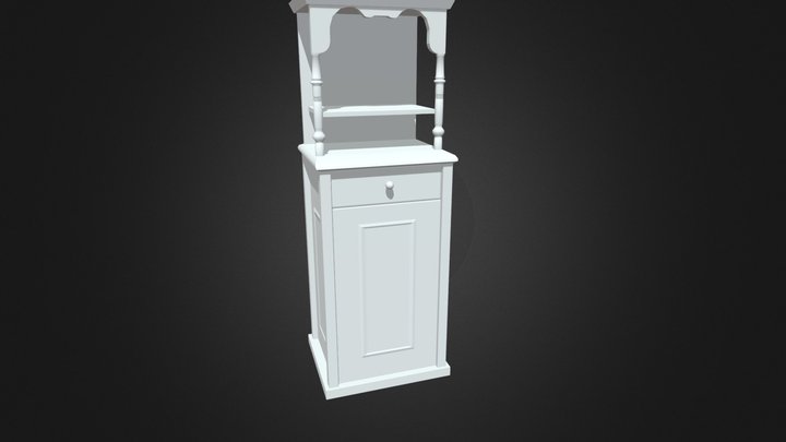 antique locker 3D Model