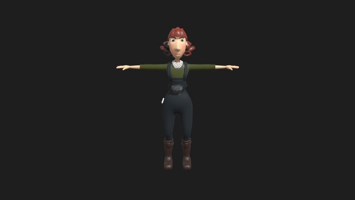 Mom_Mom And Chicken 3D Model