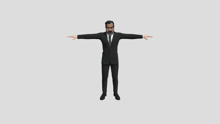 Saddam Hussien iraqi president/ dictator 3D Model