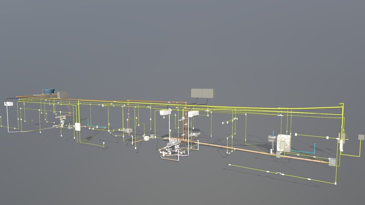 ELÉTRICA E HIDROSSANITÁRIO - REFORMA (153-24) 3D Model