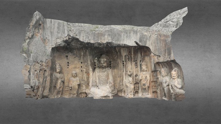 Grand Bouddha de Longmen, Chine, 2011 3D Model