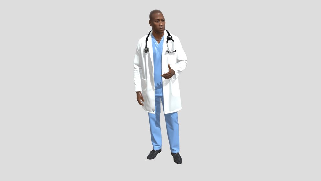 White Coat Physician with Stethoscope