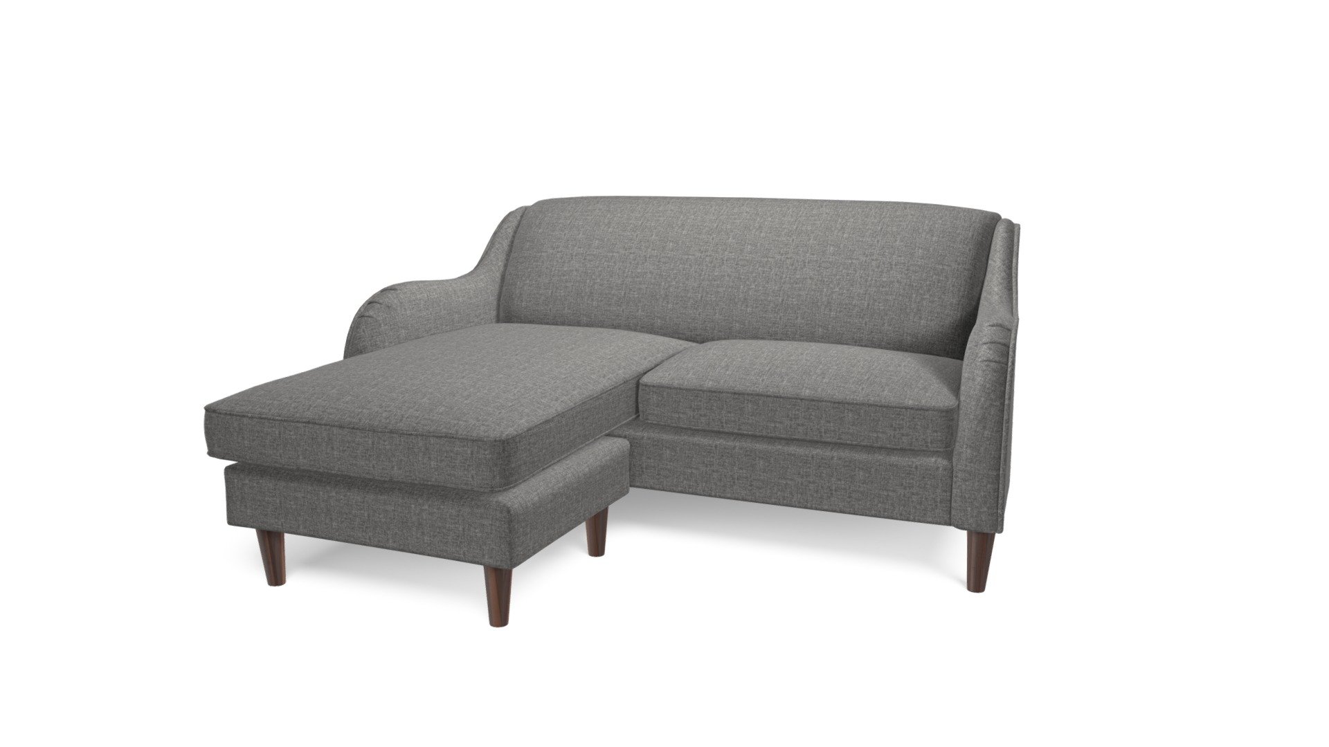 Helena Corner Sofa, Textured Weave Smoke Grey