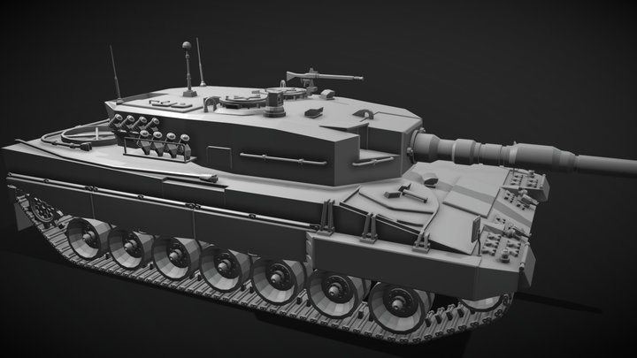 Leopard 2a4 3D Model